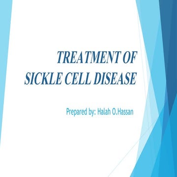 Treatment of  sickle cell disease