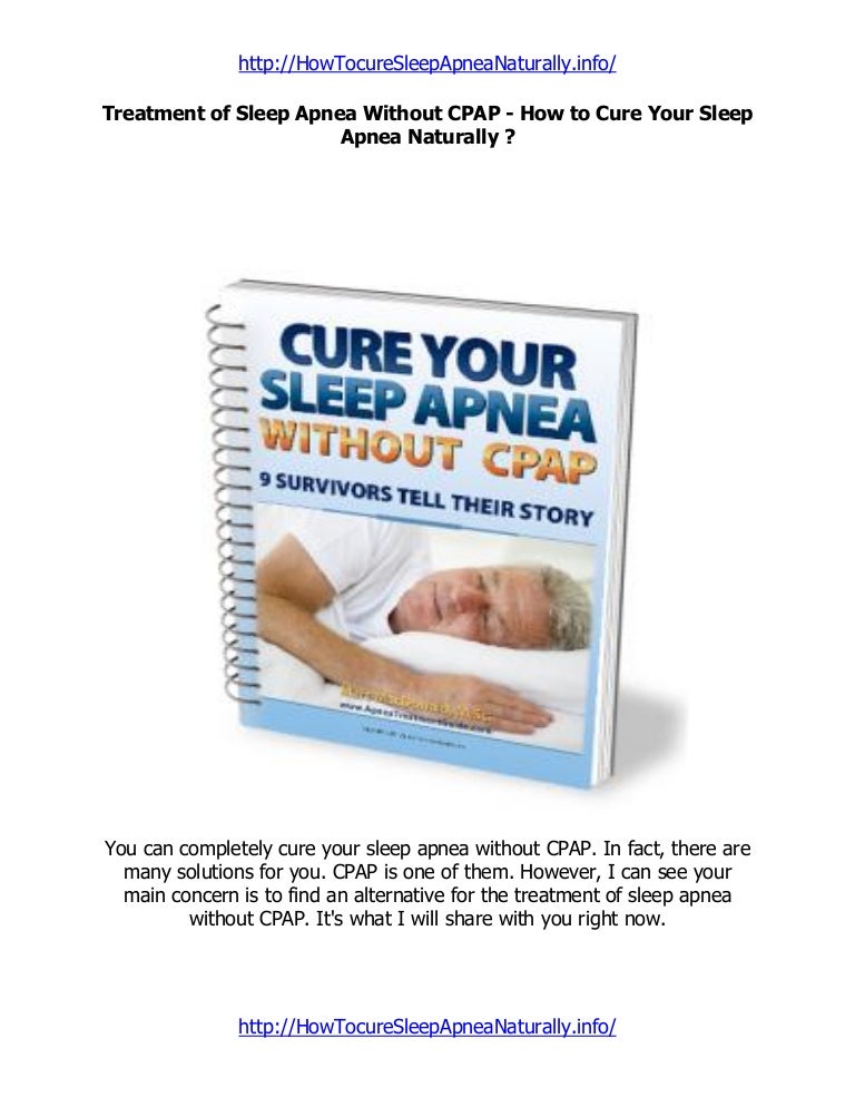 Treatment of sleep apnea without cpap