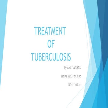 Treatment of Tuberculosis | PPTX