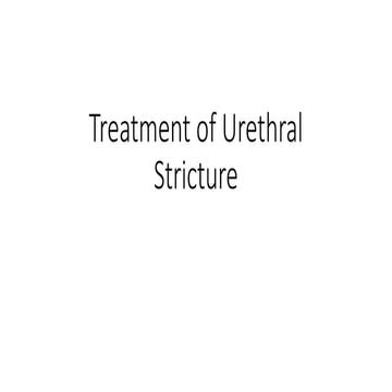 Visual Reference: Treatment Of Urethral Stricture Ant Post Pptx