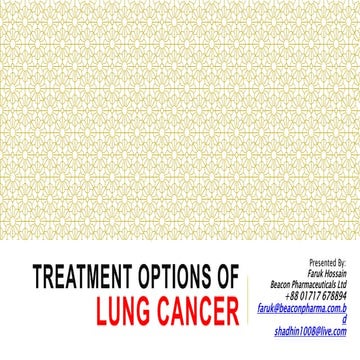 Treatment options for lung cancer | PPTX