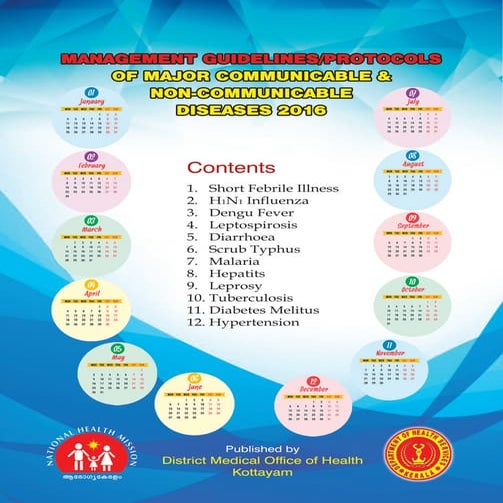 Treatment protocols managment guidelines for major communicable and nc ds