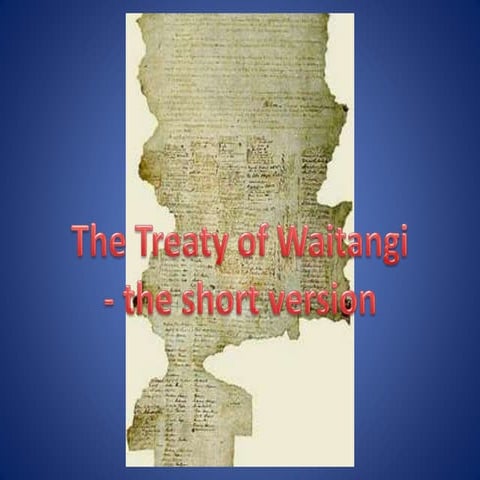 The Principles Of The Treaty Of Waitangi | PPT