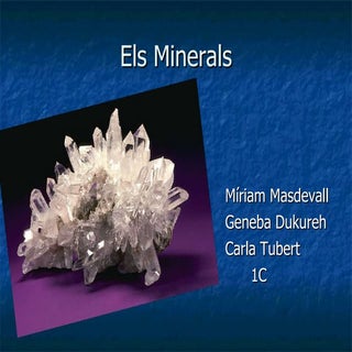 Treball els minerals