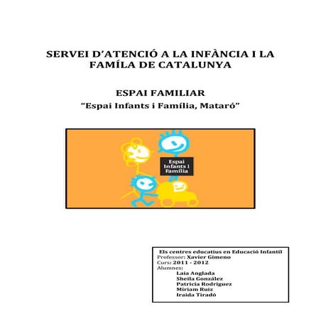 Treball espai familiar