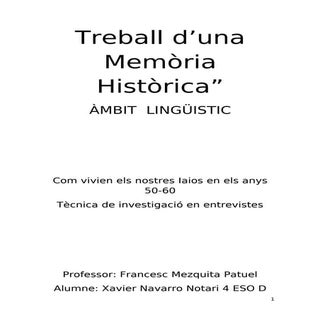 Treball Xavier Elies Navarro