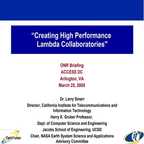 Creating High Performance Lambda Collaboratories