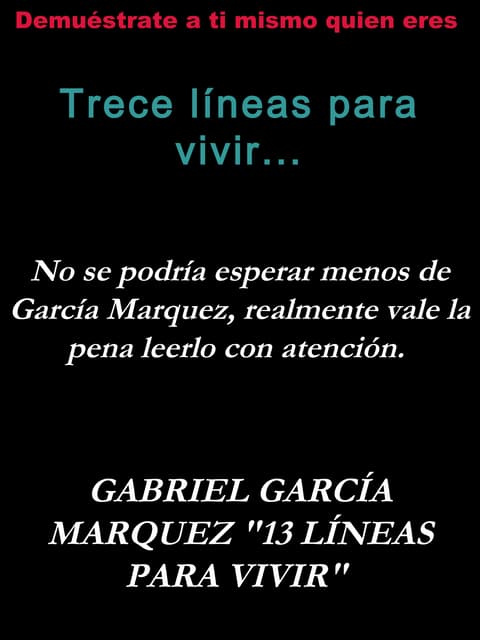 Trece Lienas GABO
