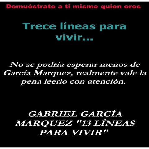 Trece Lienas GABO