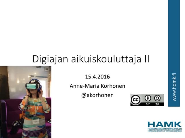 Digiajan aikuiskouluttaja 2016