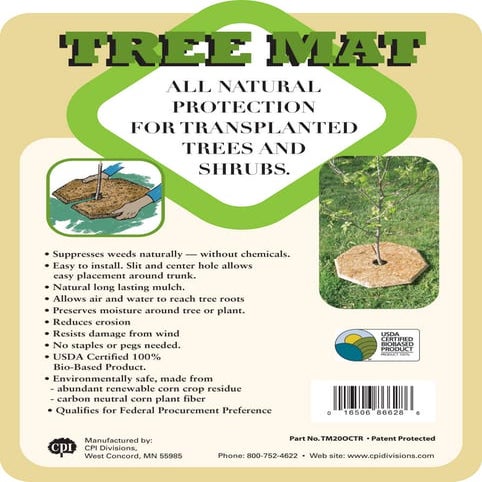 Tree Mat for Weed Control & Moisture Retention Solution | PDF