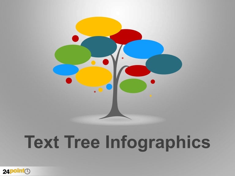 text tree infographics powerpoint tree infographic template