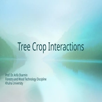 Cropping system interaction | PPT