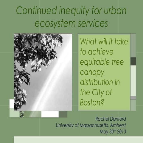 Tree Equity Score: Catalyzing Urban Tree Action | PDF