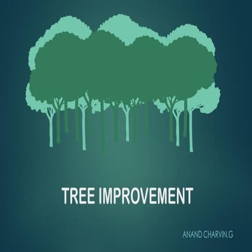 Tree improvement | Techniques & Practices