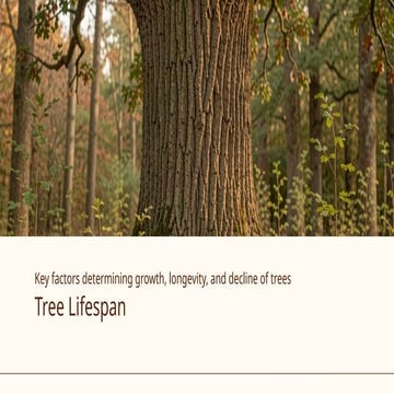 Tree life span and the human contribution. | PPTX