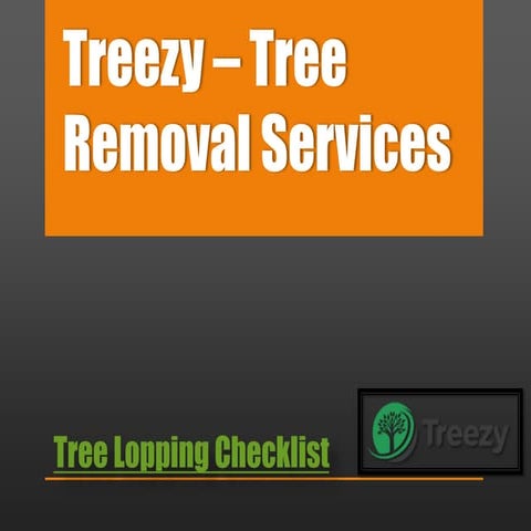 Tree lopping checklist by treezy tree services