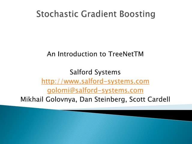 Introduction to TreeNet (2004)