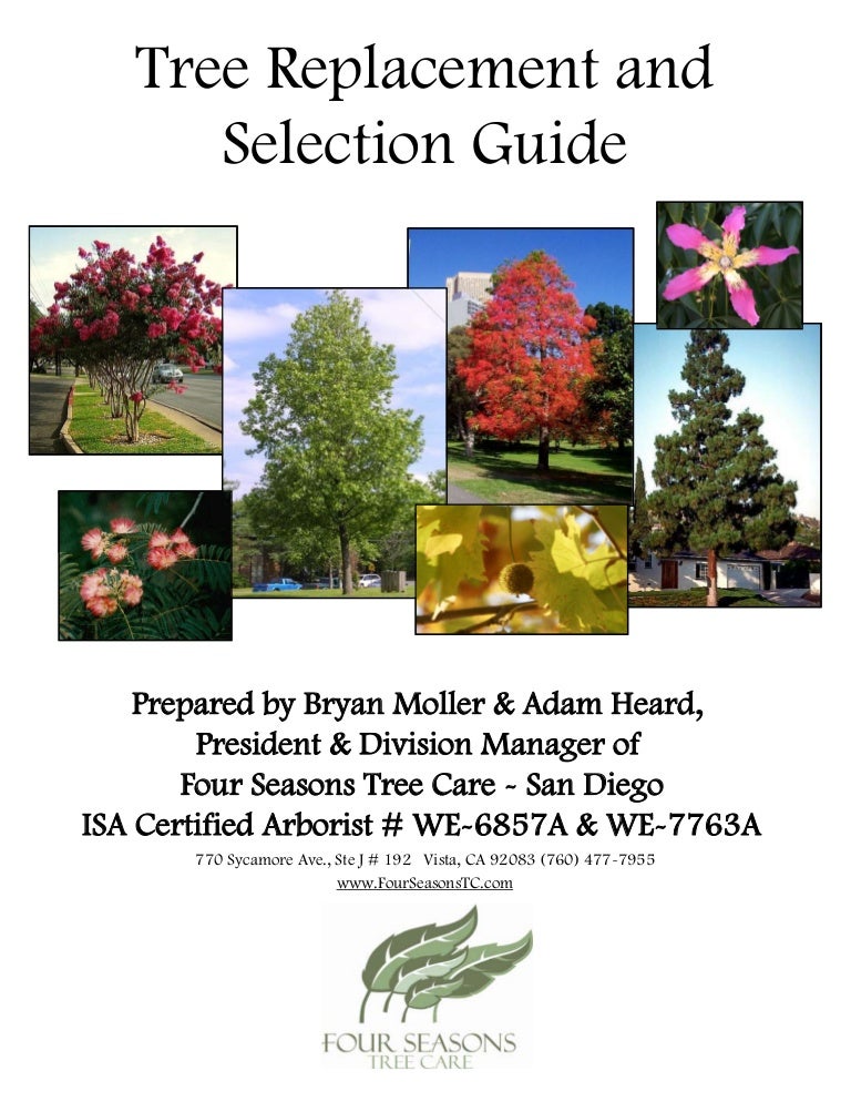 Tree Replacement & Selection Guide 2009