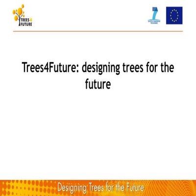 Trees4Future general presentation June 2012