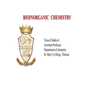 Chemistry:Bioinorganic  Chemistry