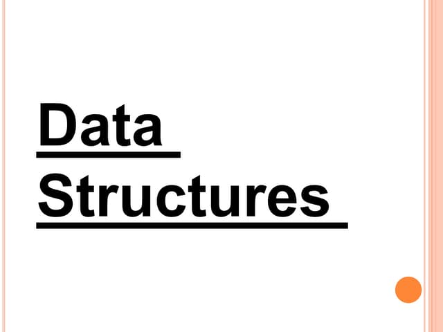 Data Structures | PPT