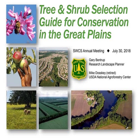 Tree & shrub selection guide for conservation in the great plains | PPTX