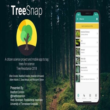 TreeSnap: tree resistance conference 2018