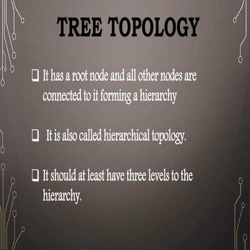 Tree topology