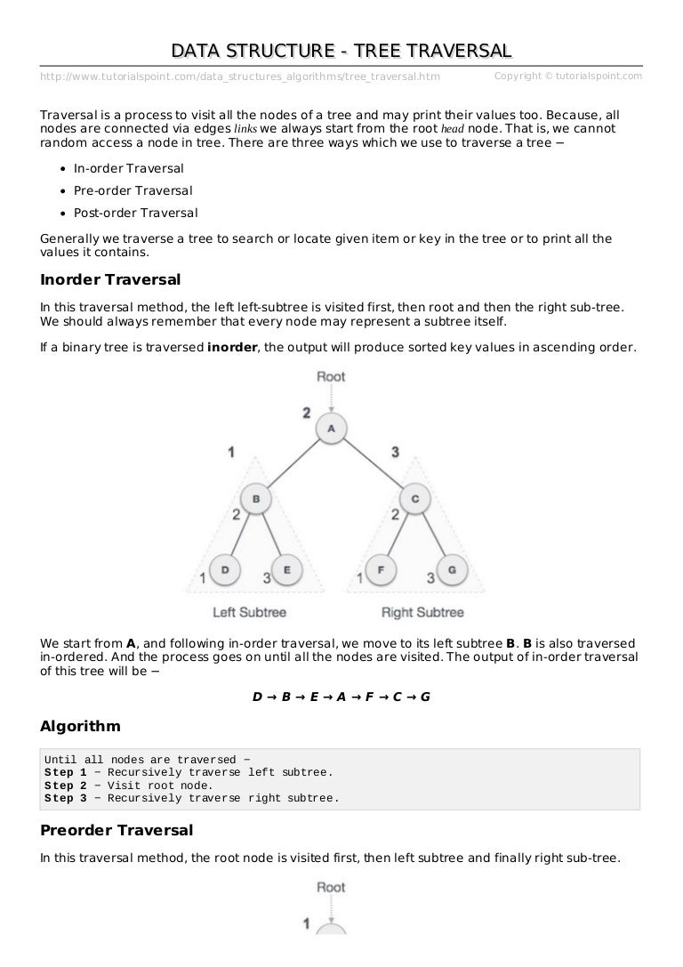 Tree traversal