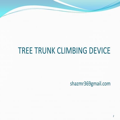 Tree trunk climbing device