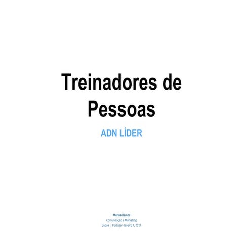 Treinadores de Pessoas
