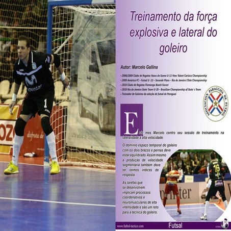 Treinamento da força explosiva e lateralidade do goleiro. | PDF
