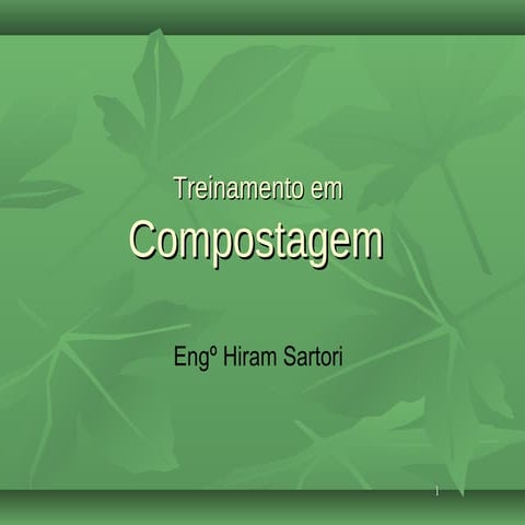 Treinamento em compostagem
