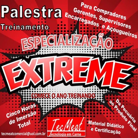 Treinamento Especialização Extreme em Carne TecMeat