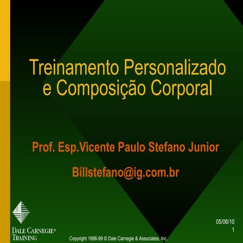 Treinamento personalizado e composição corporal