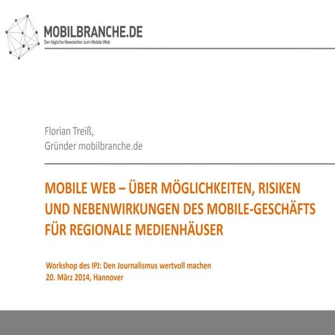 Mobile Web für regionale Medien