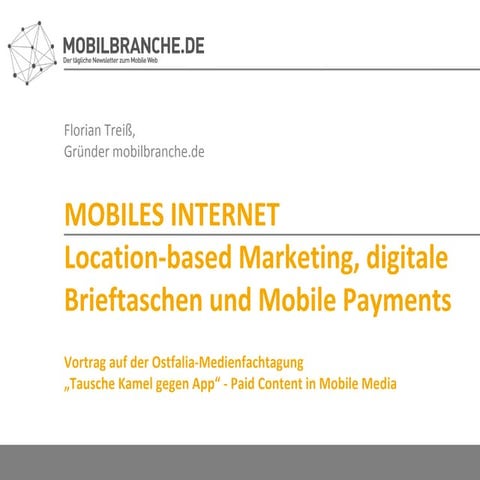 Location-based Marketing, digitale Brieftaschen und Mobile Payments