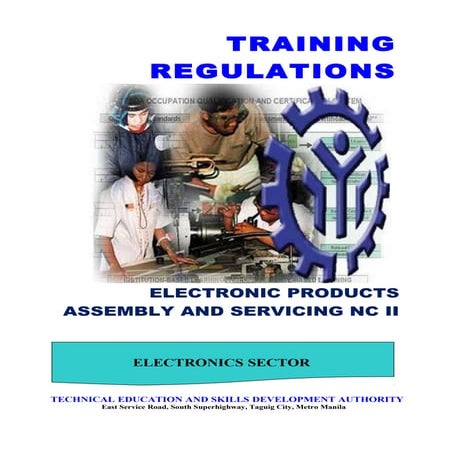TR ELECTRONICS PRODUCTS ASSEMBLY AND SERVICING NC II