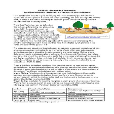 Trenchless technology | PDF