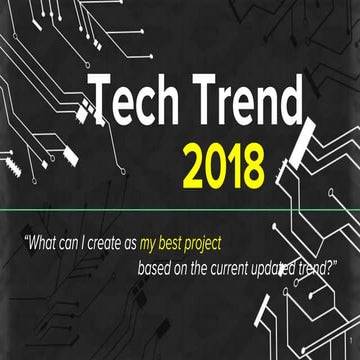 Technology Trend 2018