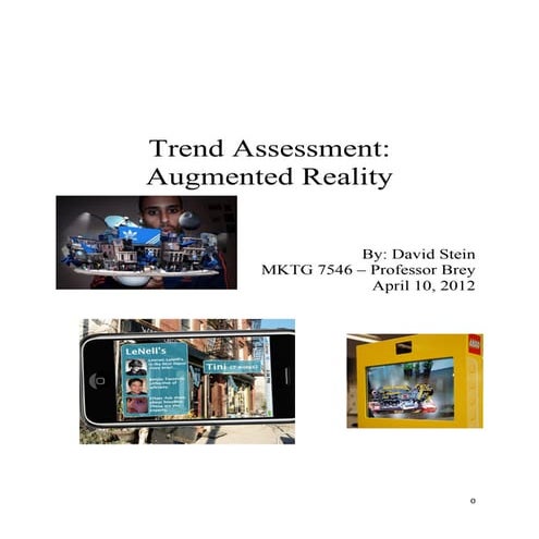 Trend assessment - Augmented Reality