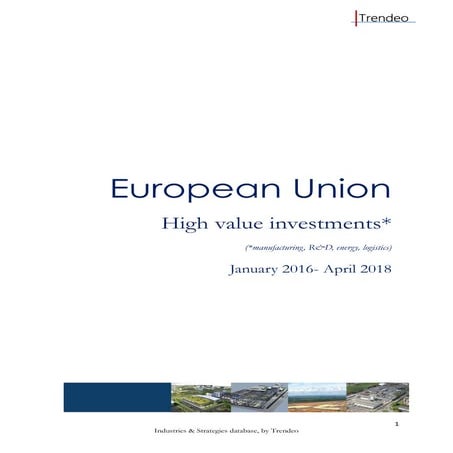 Trendeo industrial investment in the European Union, may 2018