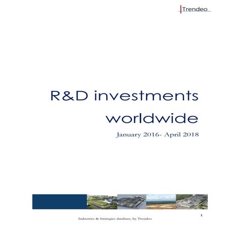 Trendeo R&D investments worldwide, may 2018