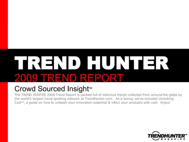 Trend Hunter 2009 Trend Reports Sample