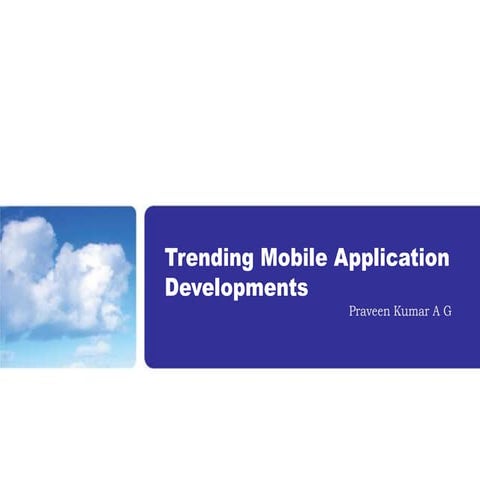 Trending mobile application Development