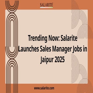 Salarite Leads 2025 Recruitment Trends for Sales Manager Jobs in Jaipur ...