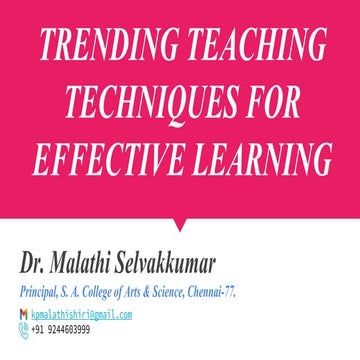 TRENDING TEACHING TECHNIQUES FOR EFFECTIVE LEARNING.pptx