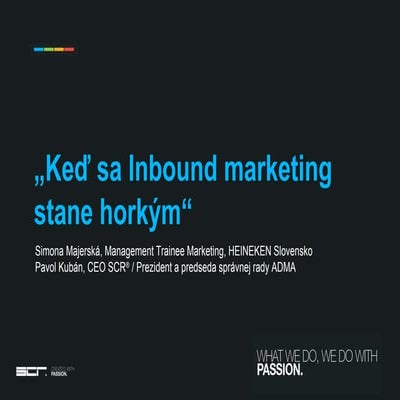 Keď sa Inbound marketing stane horkým - Corgon digital strategy - Case Study