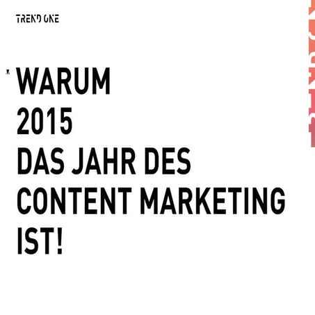 Content Marketing Marktanalyse 2015